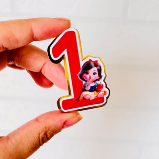Aplique 3D Branca de Neve Cute Aplique em Camada Branca de Neve Cute Lembracinha Festa em Oferta na Shopee