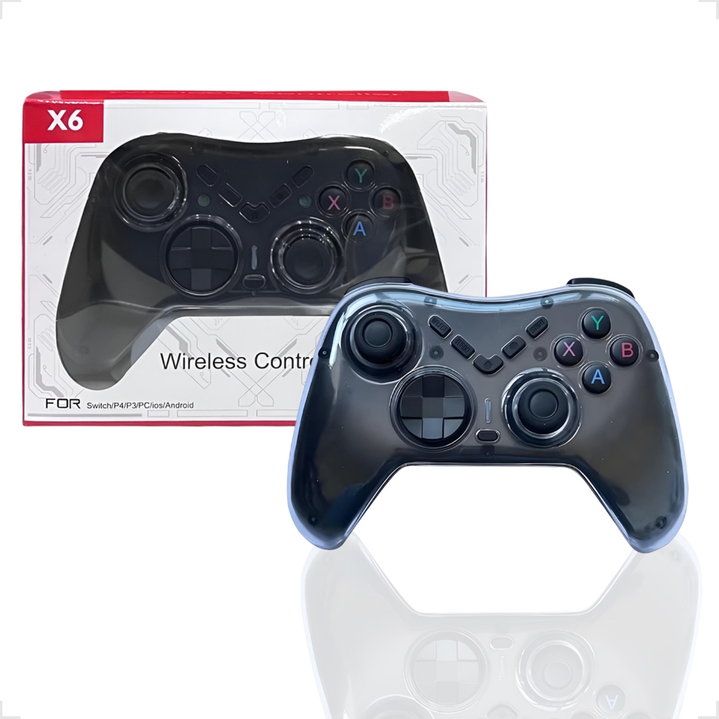 Controle Joystick Gamepad Sem Fio Para PC/PS4/PS3/N-Switch/Smartphone/IOS/Android/Smart TV PRETO