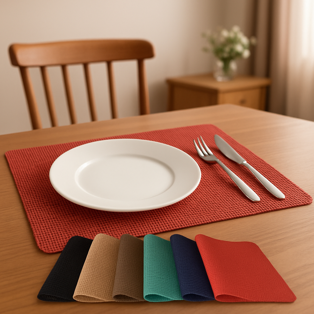 Jogo Americano Antiderrapante 4 Peças Mesa Macio Cozinha Retangular