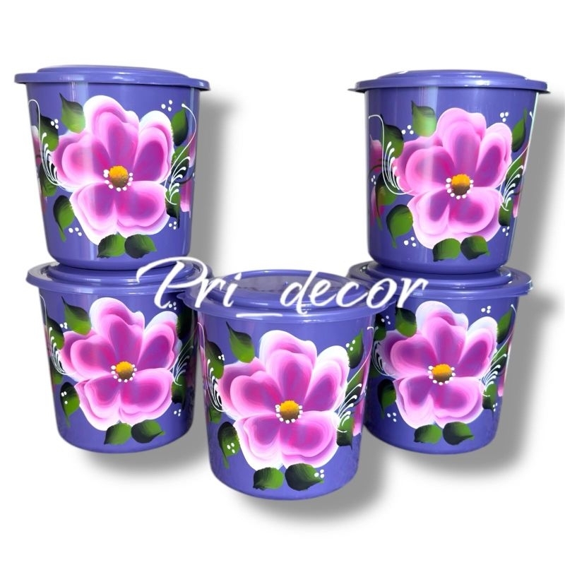 kit mantimento 5 peças de 1,8 litros decorada hermético em Oferta na Shopee