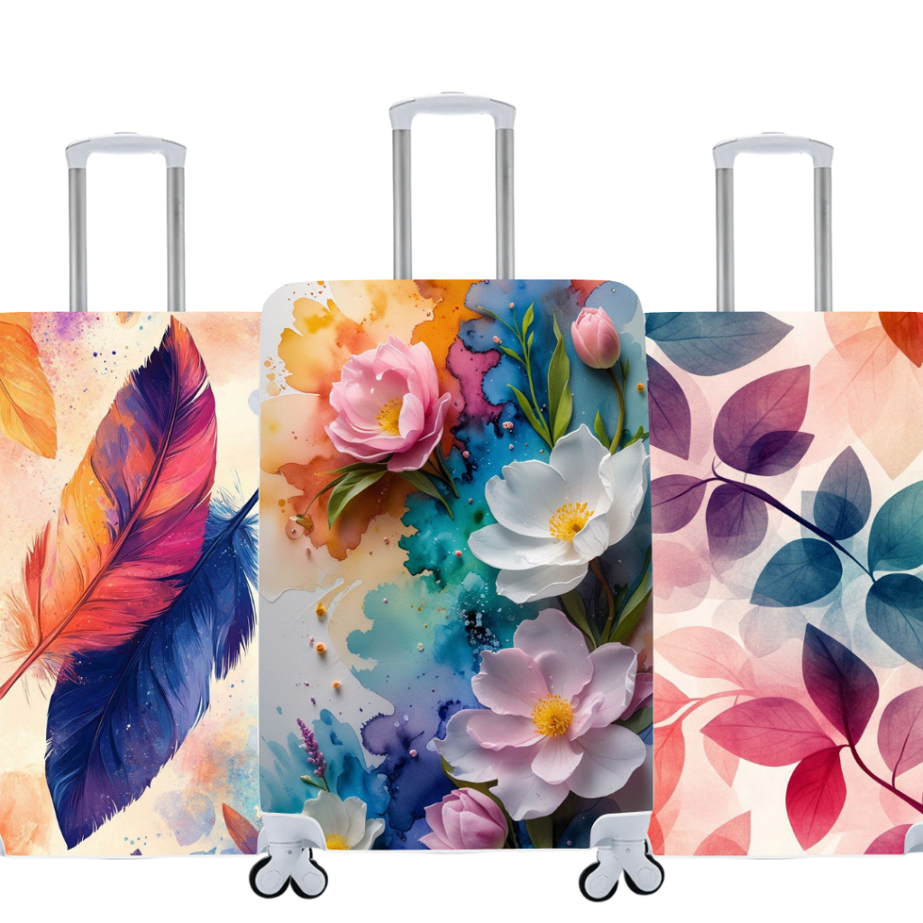 Imagem Capa De Mala Personalizada Natureza Viagens Bagagem