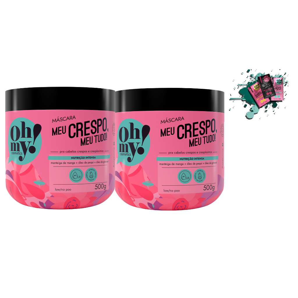 Máscara Meu Crespo Meu Tudo! 500gr Oh My! - 01 a 2 unids