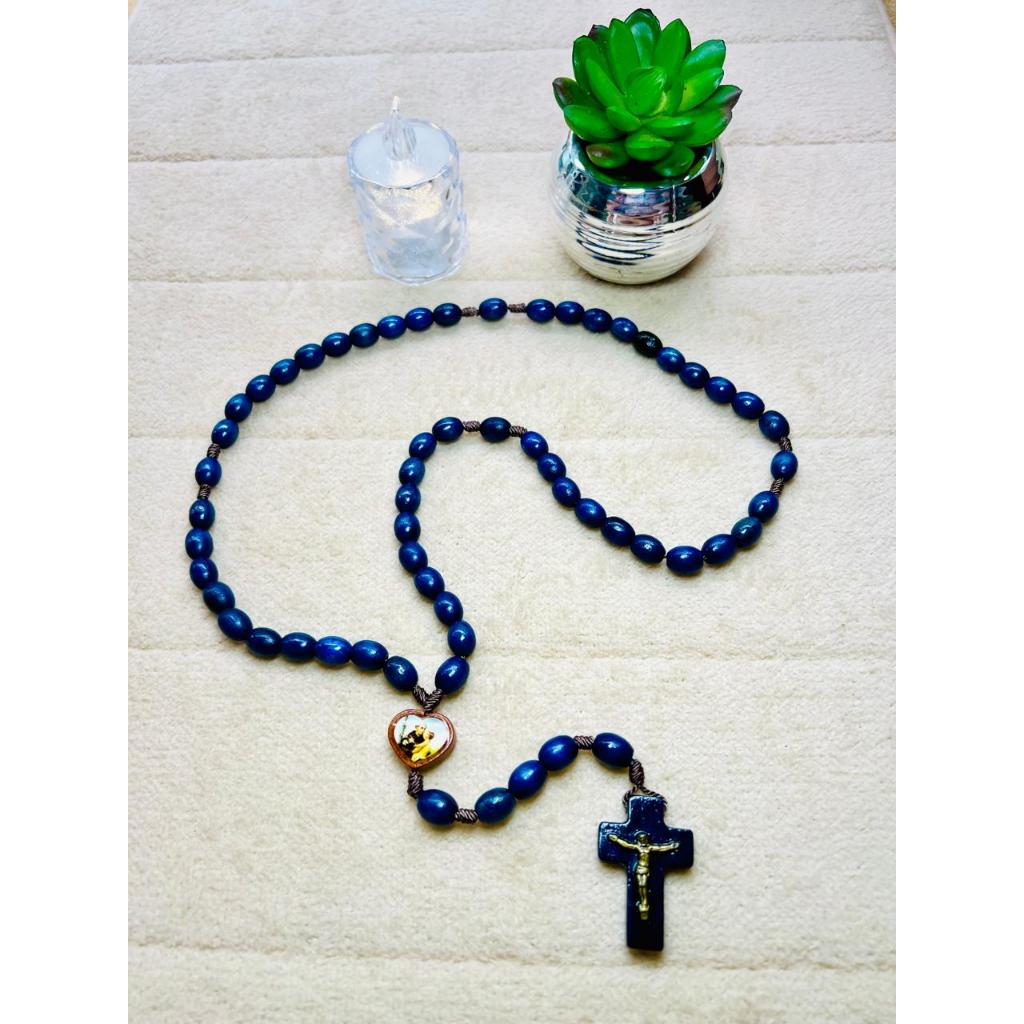 Terço Católico de Madeira Oração Fé e Devoção Artigo Religioso ⛪️ Presente Católico