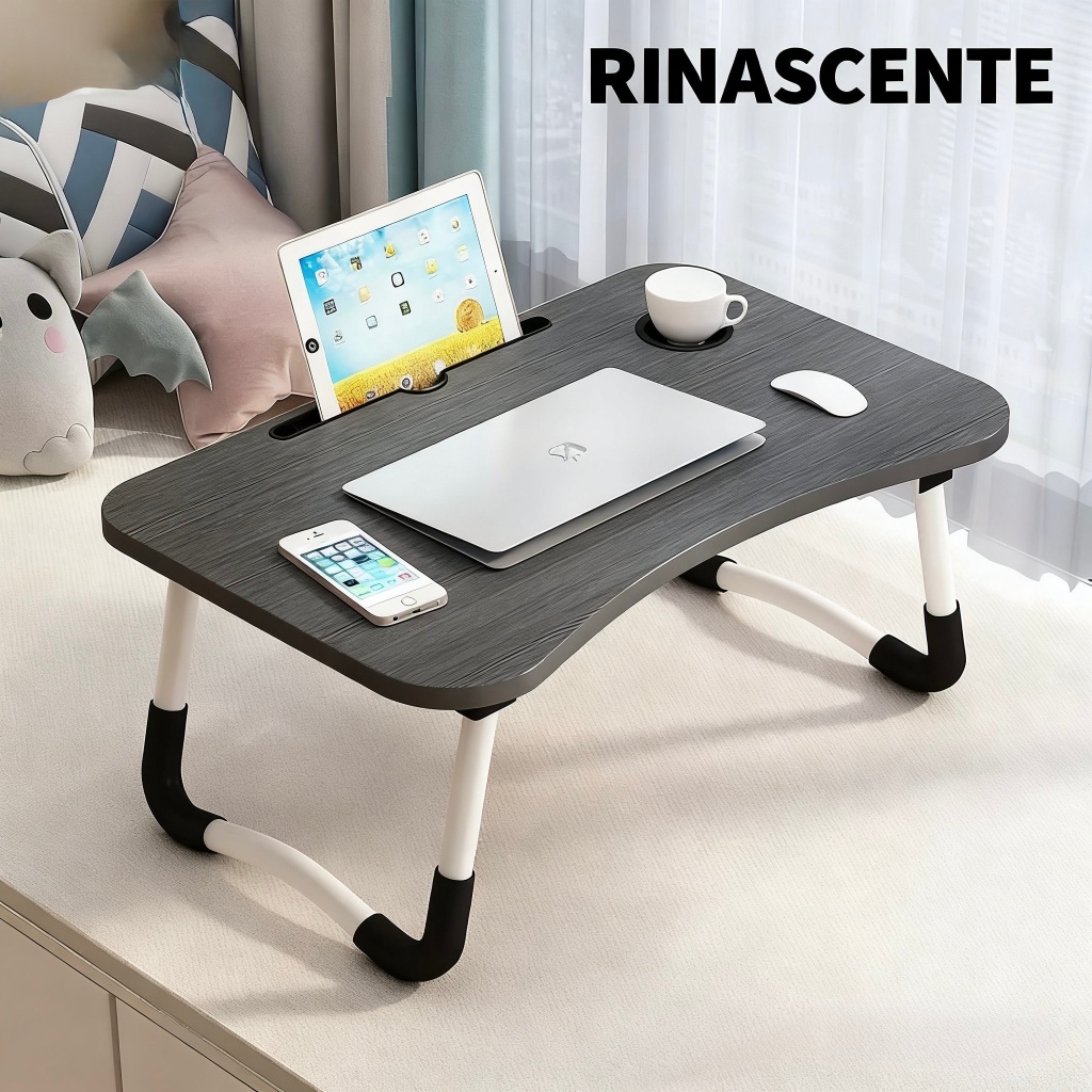 Mesinha de Apoio para Cama/Sofá – Suporte para Notebook, Tablet e Copo – Dobrável