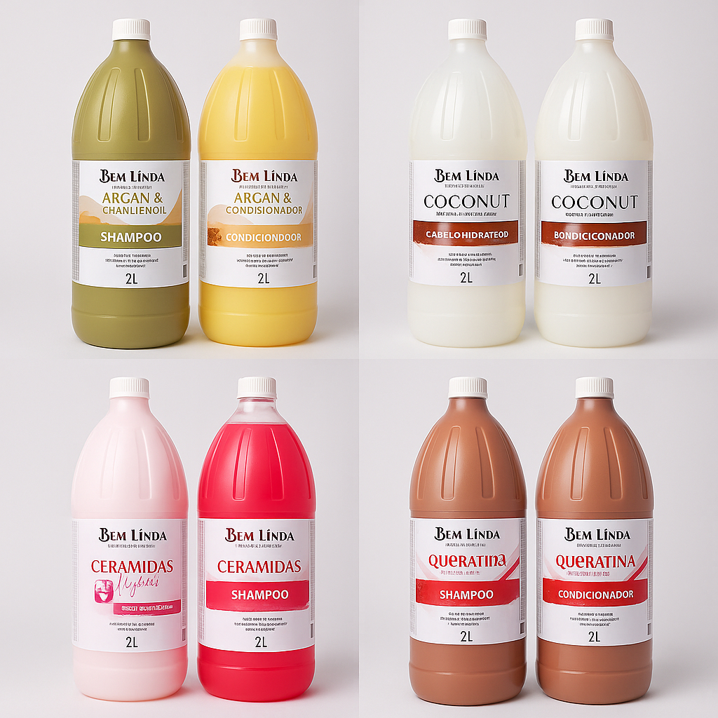 Kit Shampoo e Condicionador 2 litros/ kit lavatório alto rendimento profissional de beleza shampoo