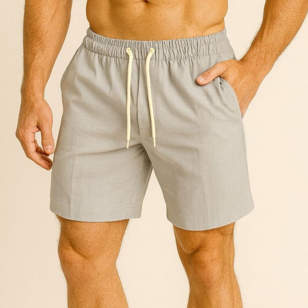 Bermuda Mauricinho Alfaiataria Short Premium Sarja Masculina Calção Praia Verão Casual LinhoFino