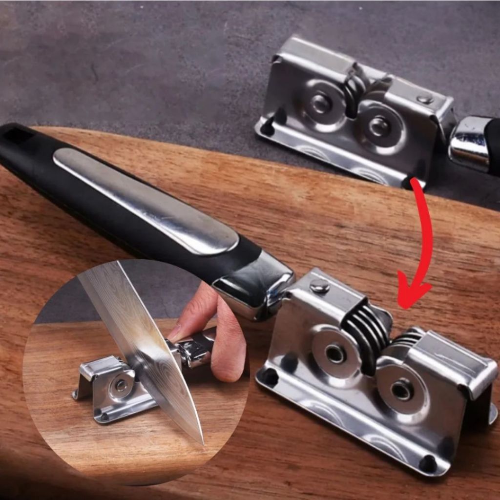 Amolador e Afiador de Faca Profissional de Inox para Facas Canivetes Utensílios para Cozinha