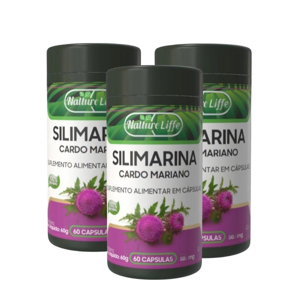 Kit 3x Silimarina Cardo Mariano Concentrado 60 Cápsulas em Oferta na Shopee