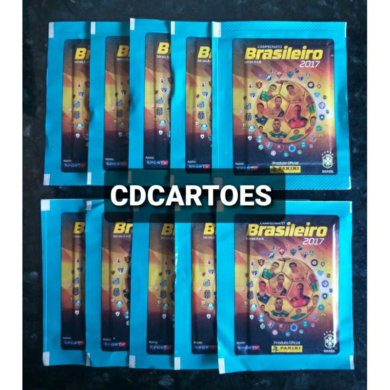 5/10 Envelopes de Figurinhas Campeonato Brasileiro 2017 - Panini - Lacrados