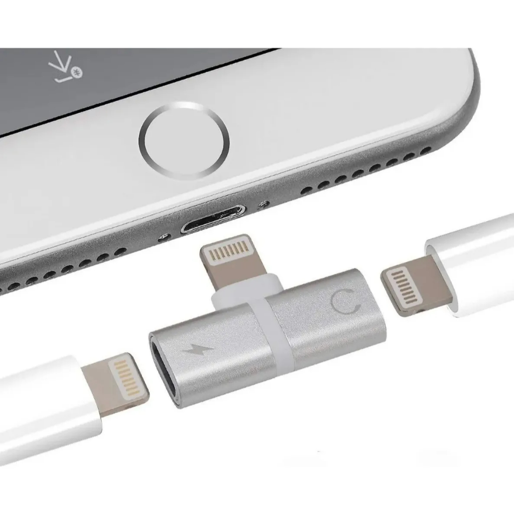 Adaptador E Divisor Lightning Para Fone De Ouvido