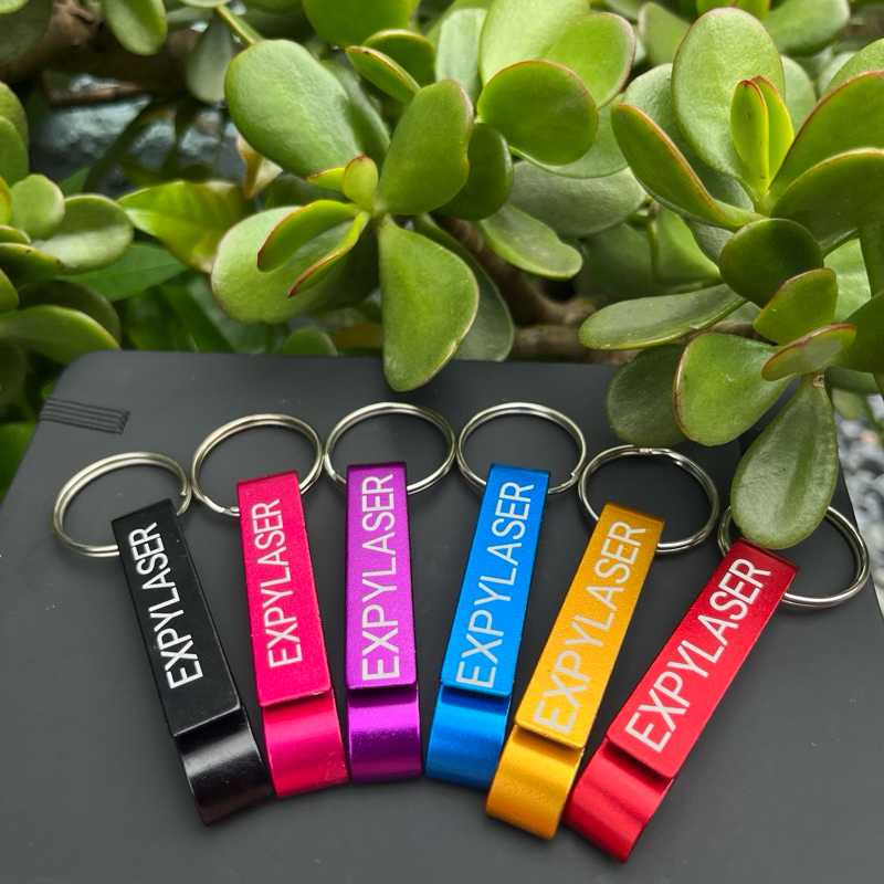 🔑 Chaveiro Abridor Metálico Personalizado – Nome ou Logo |  Brinde Profissional