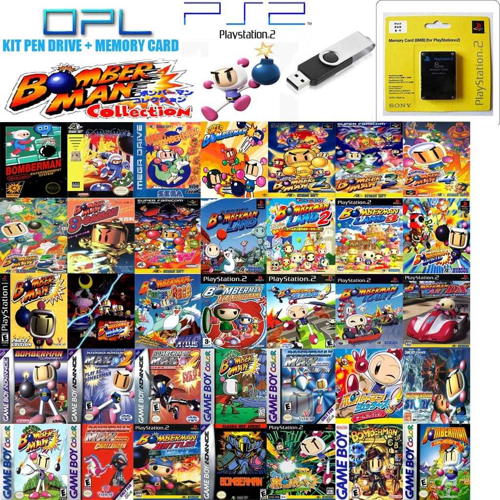 BOMBERMAN COLLECTION - FULL PACK ( OPL ) PS 2.