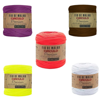 Fio Malha Premium Circulo Cor 7316 Hena 94% Poliester 6%elas Escolha a Cor