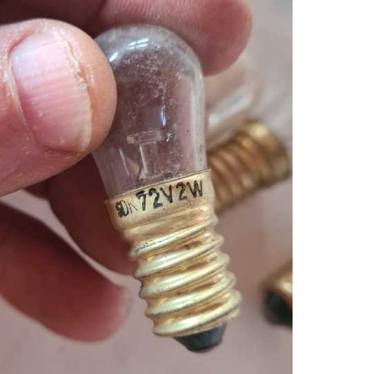 Lampada de Radio Antigo 72 volts 2w Aparelho de Som Radiola Vintage Pinel Elétrico luz de Iluminação do painel