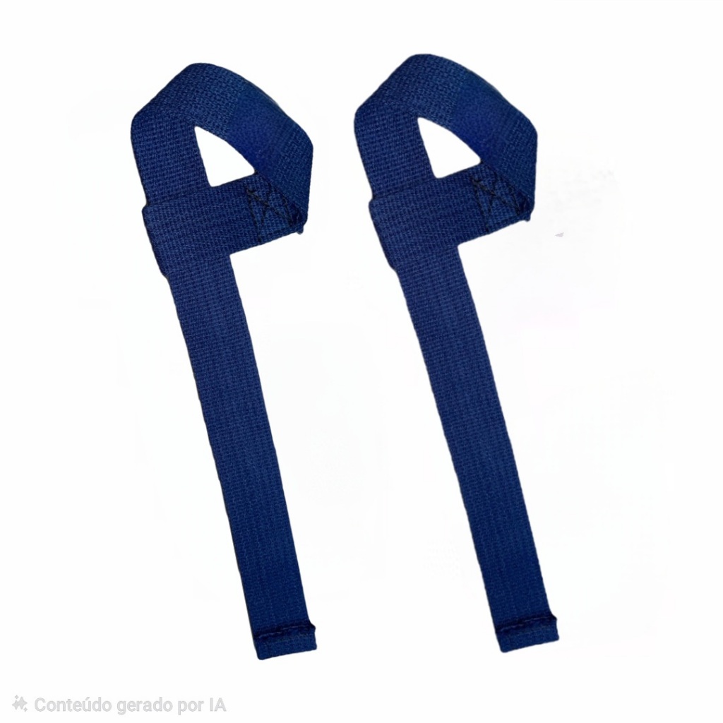 TALA STRAP 100% ALGODÃO PREMIUM PARA ACADEMIA MUSCULÇÃO E CROSSFIT( AZUL MARINHO ).