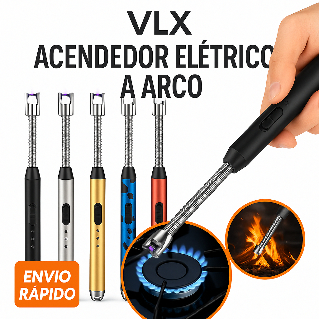 Acendedor De Fogão Isqueiro Eletrico Fogão Churrasqueira Vela Original Recarregavel USB