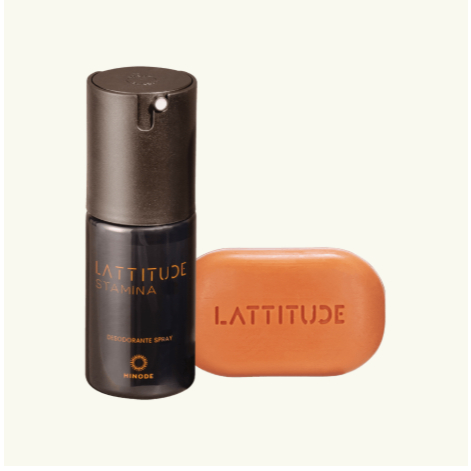 KIT STAMINA SABONETE EM BARRA + DESODORANTE SPRAY