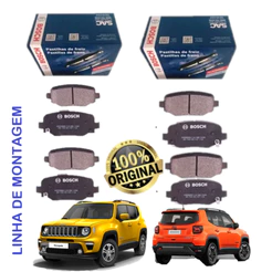 Kit Pastilha Freio Diant Tras Jeep Renegade 2017 2018 Bosch