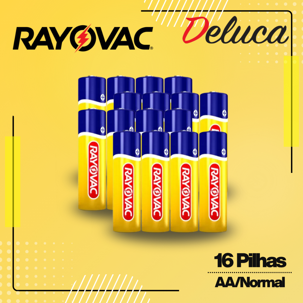 Rayovac 16 AAA PALITO OU 16 AA NORMAL OU 16AA+16AAA - detalhe