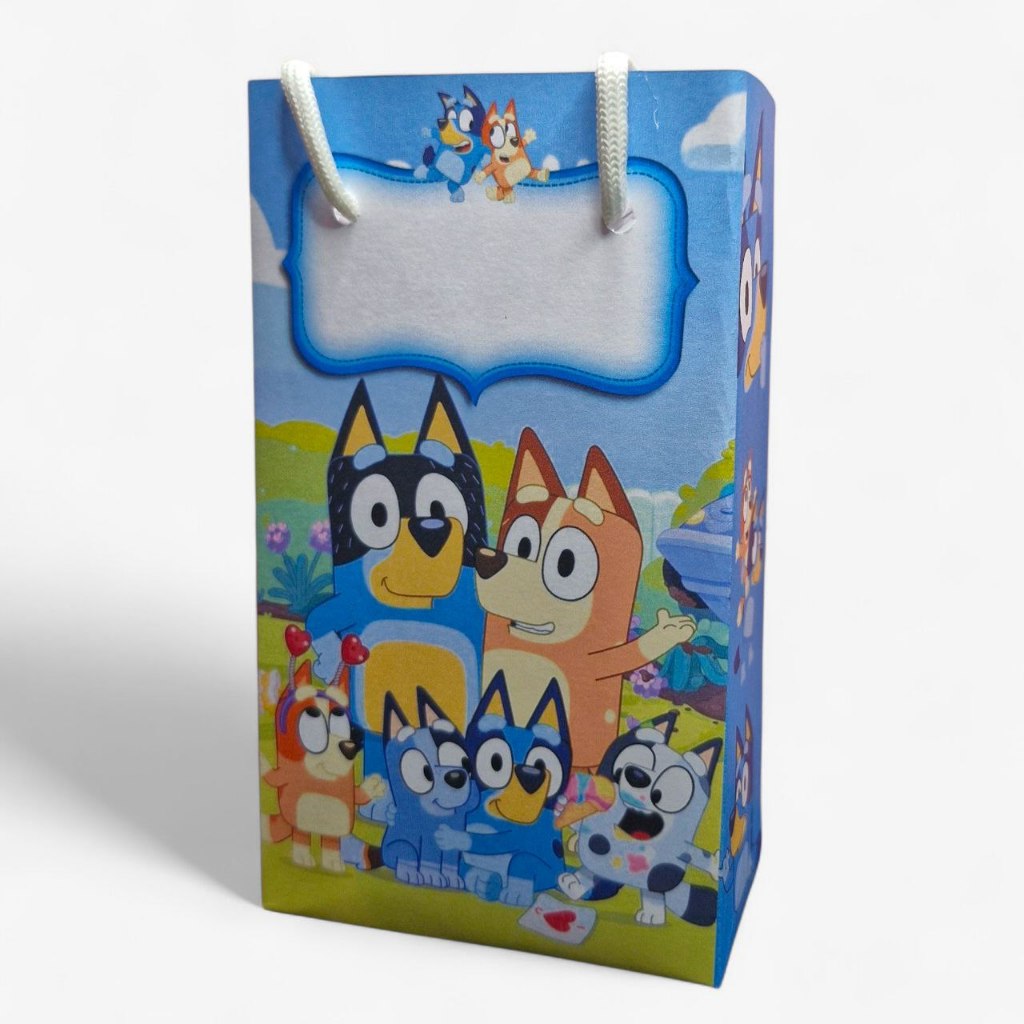 50 SACOLINHA PERSONALIZADA BLUEY | PEGUE E MONTE | PERSONALIZADOS LEMBRANCINHAS SACOLINHA BLUEY