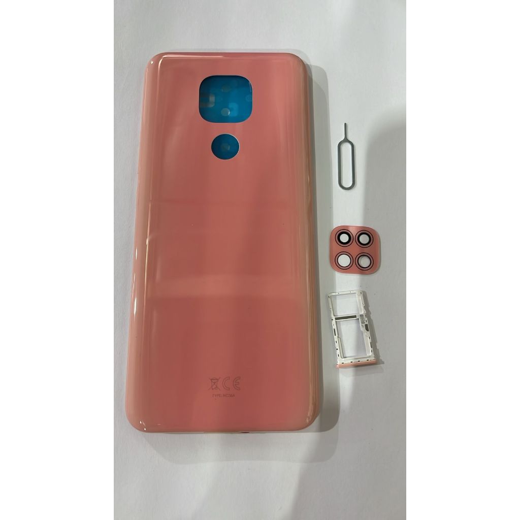 kit Tampa Traseira Com Botao Externo + Lente+ Chave ejetora + Gaveta Do chip Para Moto G9 play Rosa Verde E Azul — imagem 2 de 2