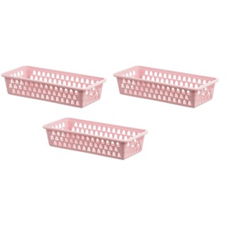 Kit 3 Cesto Organizador Multiuso Gaveta Retangular Grande Armario Prateleira em Oferta na Shopee