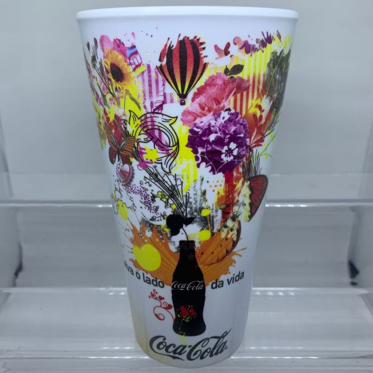Copo Coca-Cola Oficial – Design Colorido “Viva o Lado Coca-Cola da Vida” #2