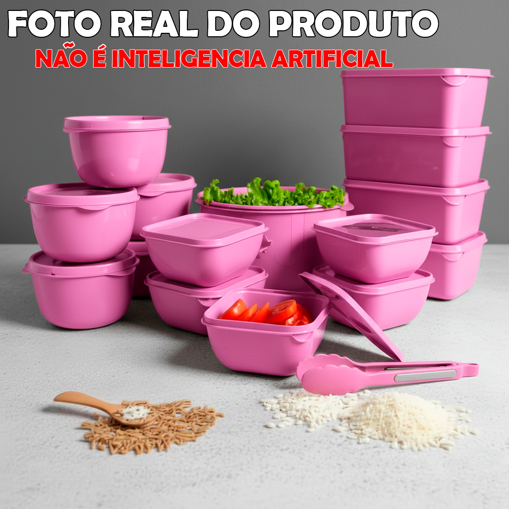 Kit 15 Potes Para Cozinha