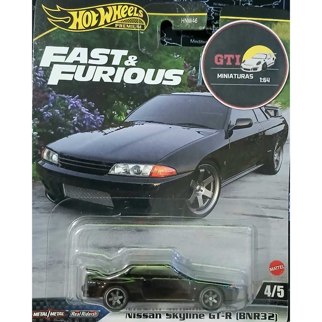 HOTWHEELS - FAST & FURIOUS - NISSAN SKYLINE GT-R (BNR32) - PRETO - PREMIUM