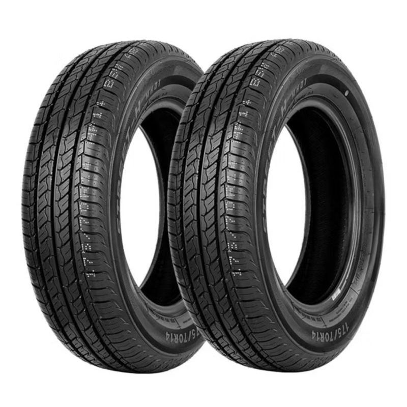 02 Par Pneu Aro 14 Remold 185/65R14 Borracha Vipal E Inmetro