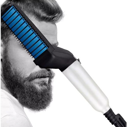 Prancha Alisadora  Modelador Portátil para Cabelo e Barba Masculino com Pente KARINA
