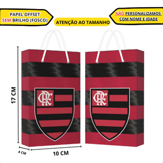 Lembrancinhas Sacolinha Fla.mengo Aniversario Festa 17x10x4 em Oferta na Shopee