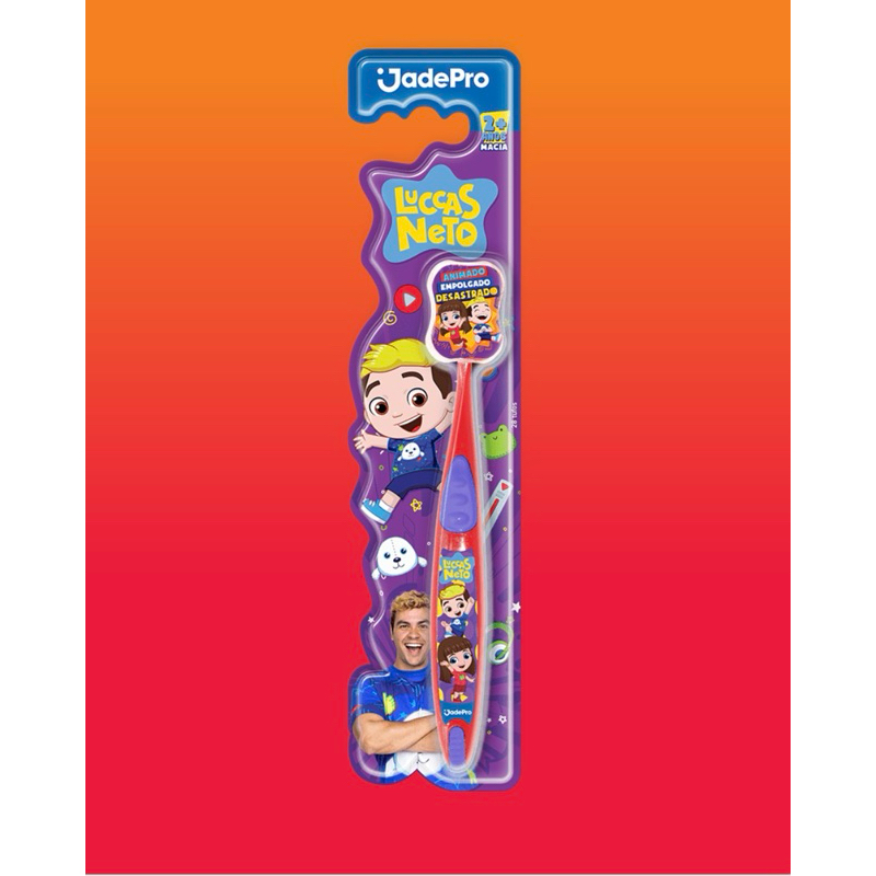 Escova Dental Luccas Neto Infantil Com Protetor JadePro