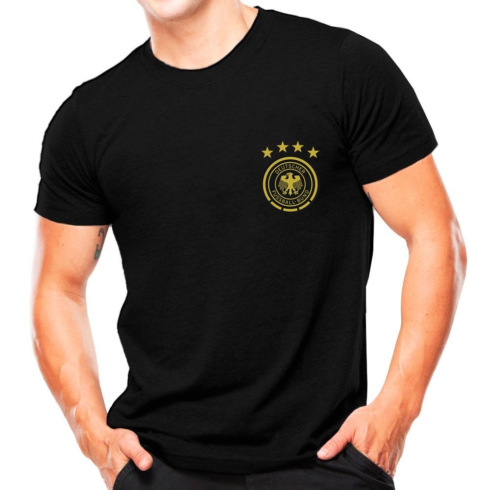 Camiseta Escudo Alemanha Blusa Seleção Países Copa 100% Algodão Premium