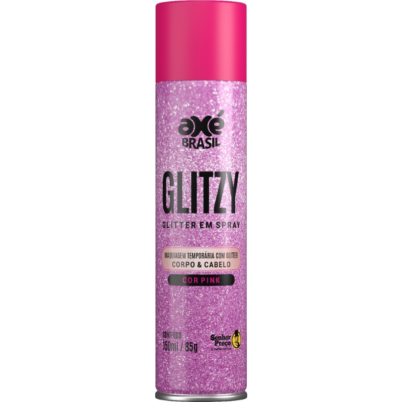 GLITTER EM AEROSOL PARA CORPO E CABELO  GLITZY DE 150 ML em Oferta na Shopee