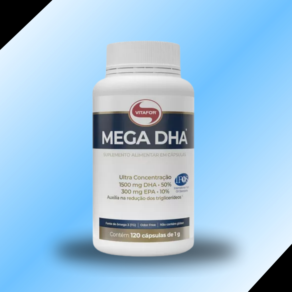 Mega DHA Linha Premium Frasco 120un em Oferta na Shopee