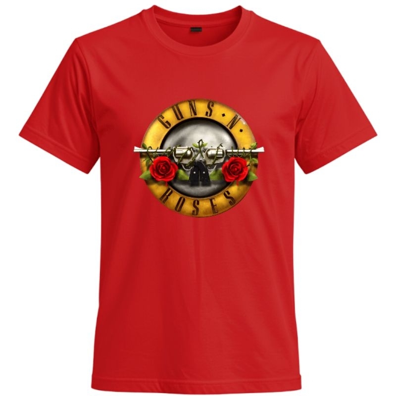 ​Camiseta Guns N' Roses (Guns N Roses) Logo Clássico Vintage Rock T-Shirt Algodão Premium Unissex P ao G5 Envio Rápido