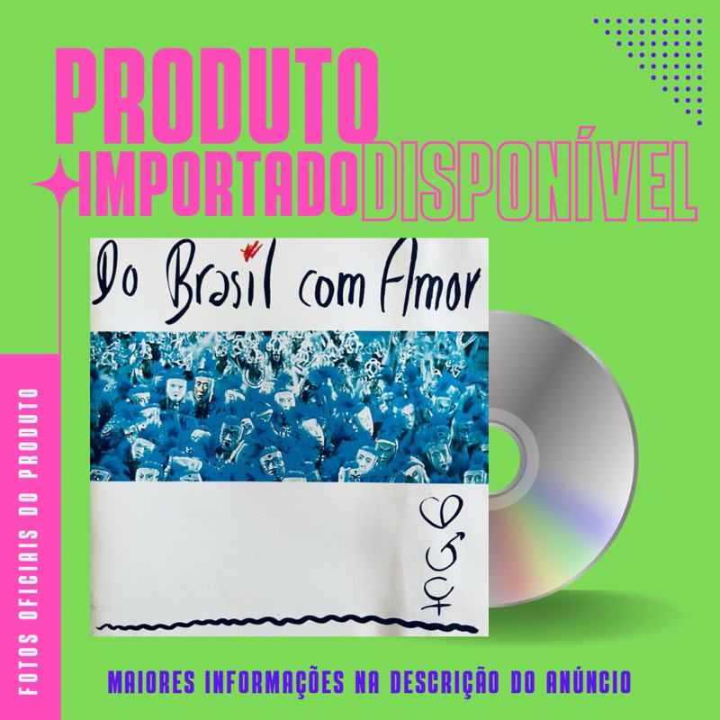 CD IMPORTADO DO BRASIL COM AMOR - Elis Regina, Gal Costa, Cazuza, Nara Leão  **
