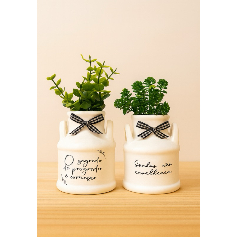 Mini Leiteira Decorativa Estilo Farm House em Oferta na Shopee