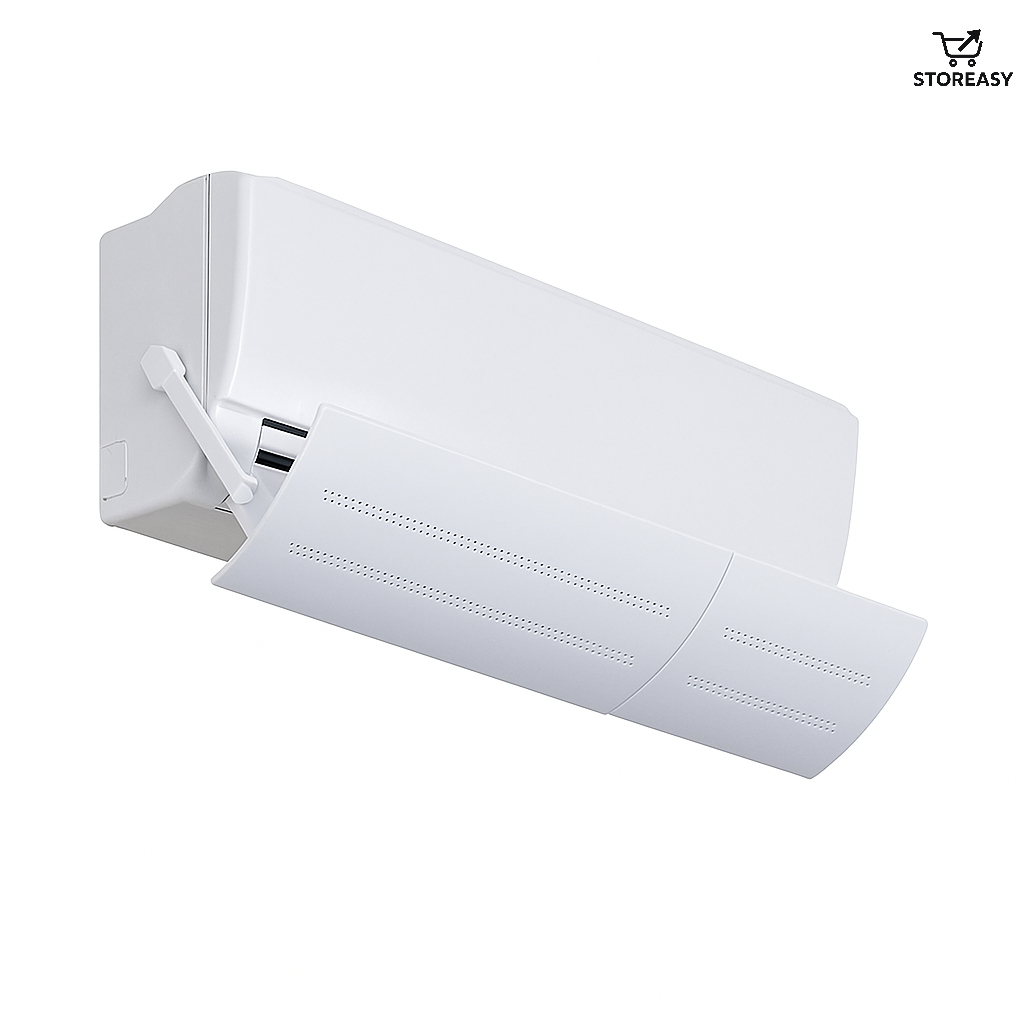 Defletor Para Ar Condicionado Ajustável Até 90CM Corta Vento Protetor Regulável Capa Direcionador