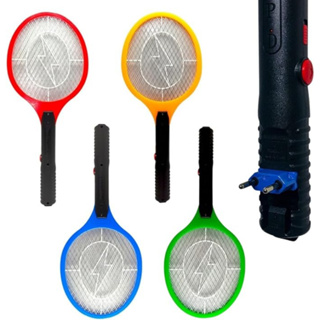 Raquete Elétrica Mata Frita Mosquitos Moscas Insetos Pernilongos Bivolt Plug Carregador MAXMIDIA em Oferta na Shopee