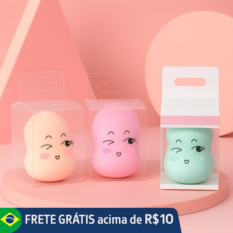 ANA1108KIT 2 Esponja Para Maquiagem/Esponja de Rosto Facial Maquiagem Base e Corretivo/COM CAIXAS