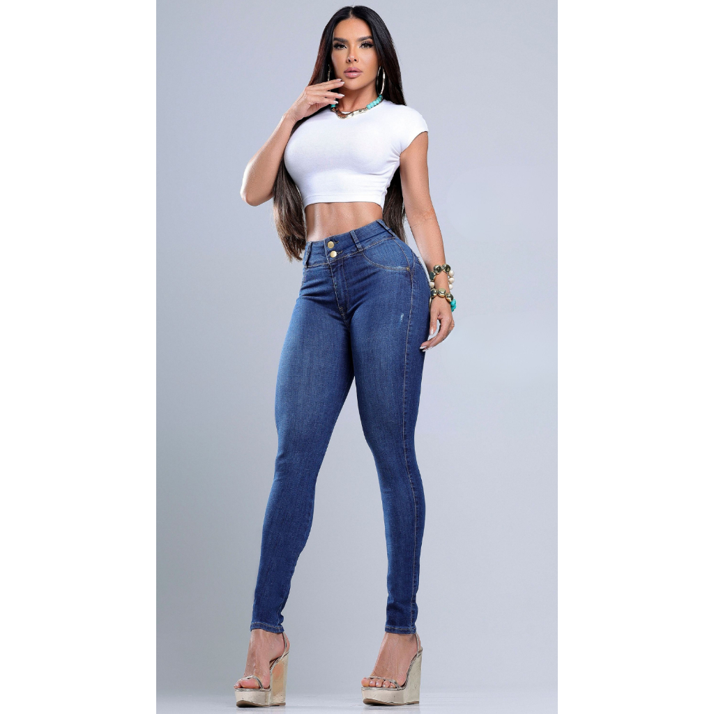 Calça jeans feminina skinny Ri19