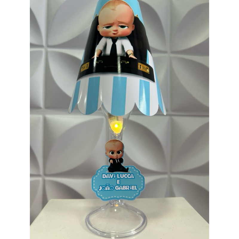 Kit Abajur Centro de Mesa Poderoso Chefinho / Kit Lembrancinha Abajur personalizados Chefinho