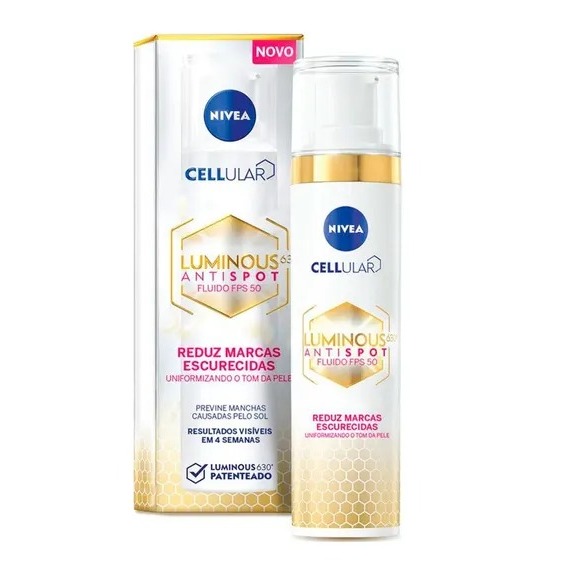 NIVEA FLUIDO FACIAL CELLULAR LUMINOUS 630® FPS 50