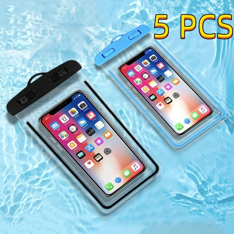 1 Capa Bolsa Prova Dágua Impermeável Celular Transparente Universal Promoção