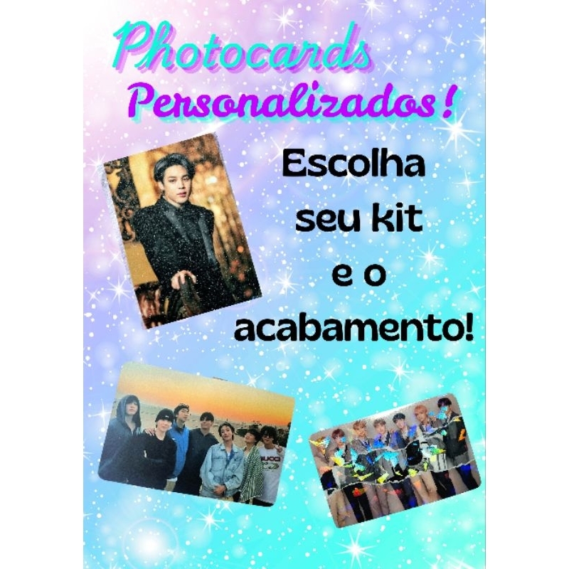Photocards Personalizados Brilho/SoftTouch/Glitter/Holografico (Leia a Descrição)