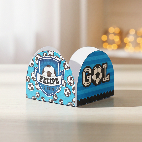 Forminhas de Doces Personalizadas Futebol Azul | Brigadeiro Doces Docinhos Decoração Festa Aniversário Lembrancinhas
