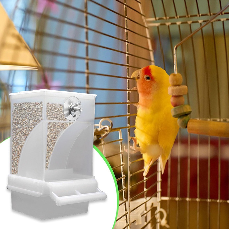 Comedouro autimatico periquito com divisorias para 2 rações Para Aves e Calopsitas em Oferta na Shopee