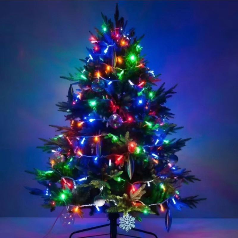 PISCA PISCA DE LED TRANSPARENTE | COR: COLORIDO | TAM.: 10 METROS | COM 100 LEDS | DECORAÇÃO NATALINA | ÁRVORE DE NATAL